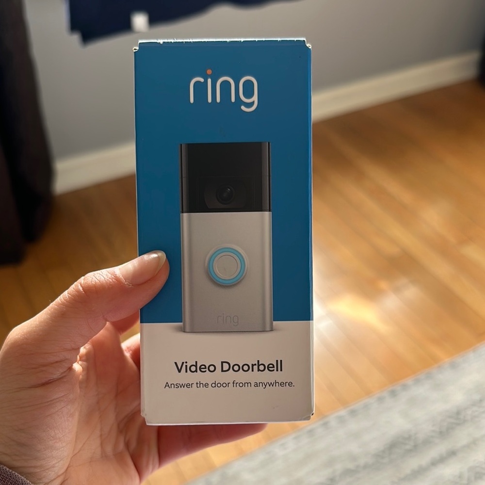 Ring Video Doorbell - Blue and Silver